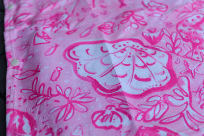 Octopus' Garden Party in Pink on Pink on Pink - Kid's Hooded Towel Poncho