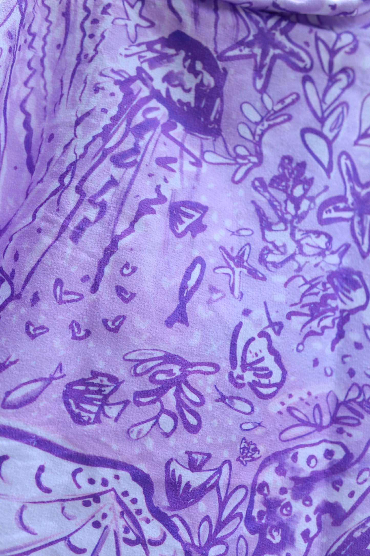 Octopus' Garden Party in Purple Party - Kid's Hooded Towel Poncho
